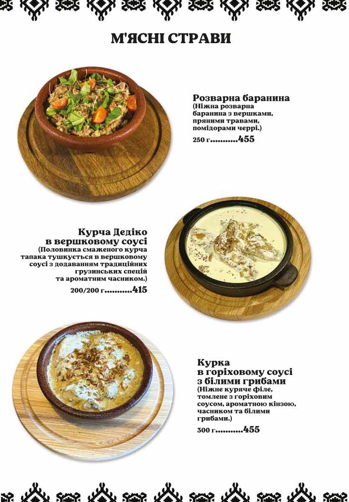 Dediko меню
