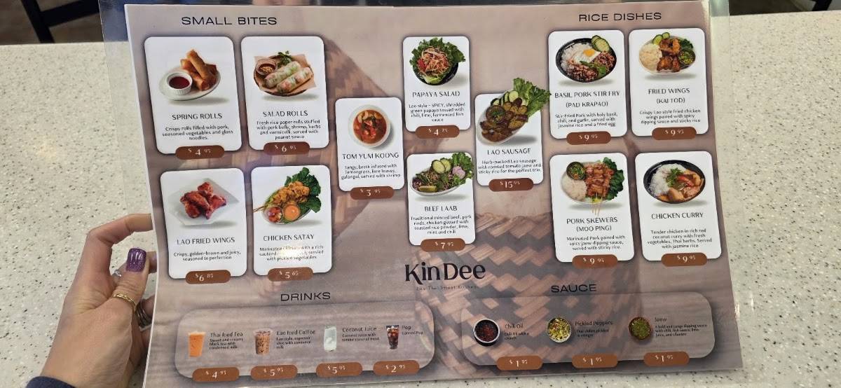 Kin Dee Street Kitchen меню