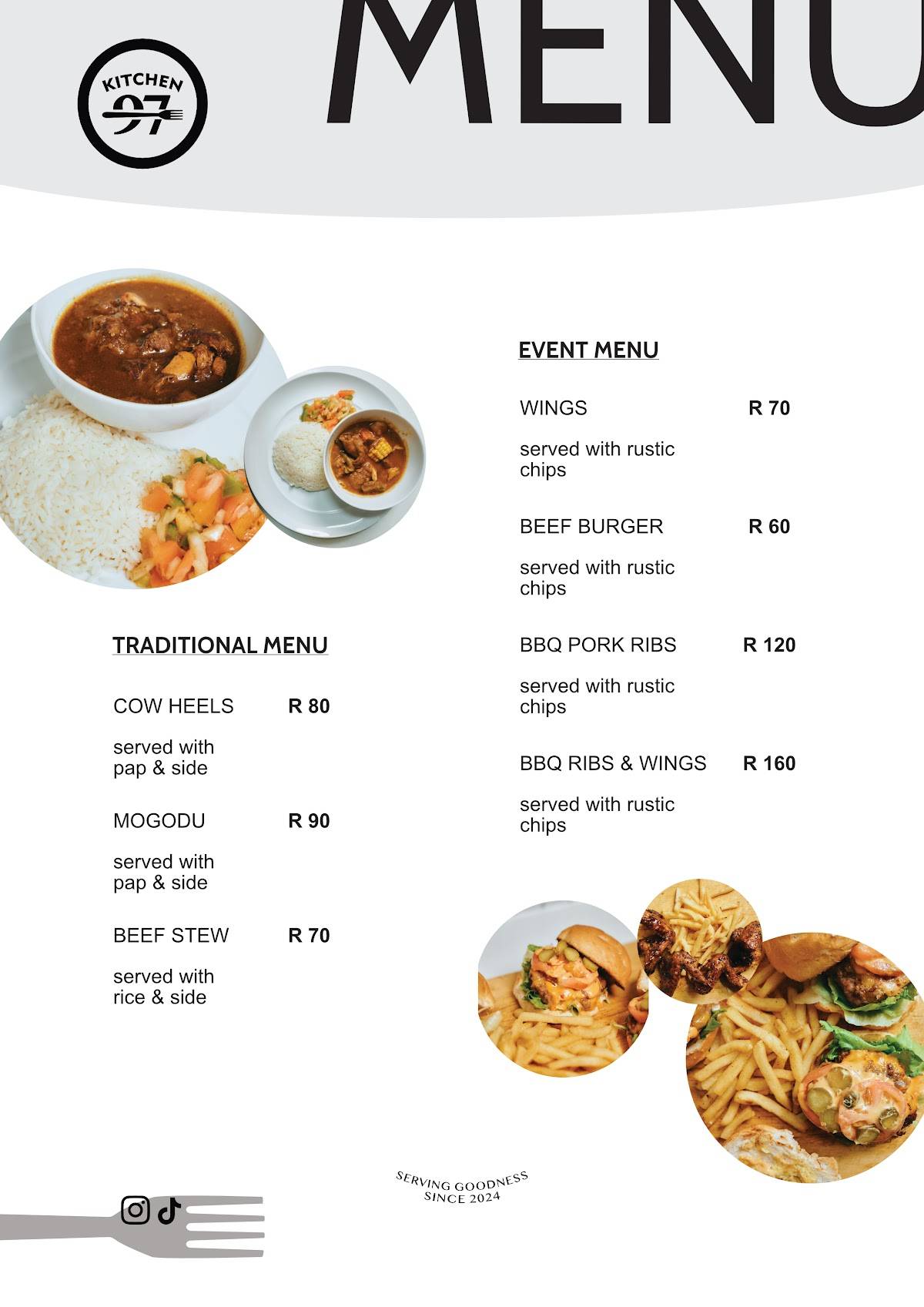 Kitchen Ninety7 меню