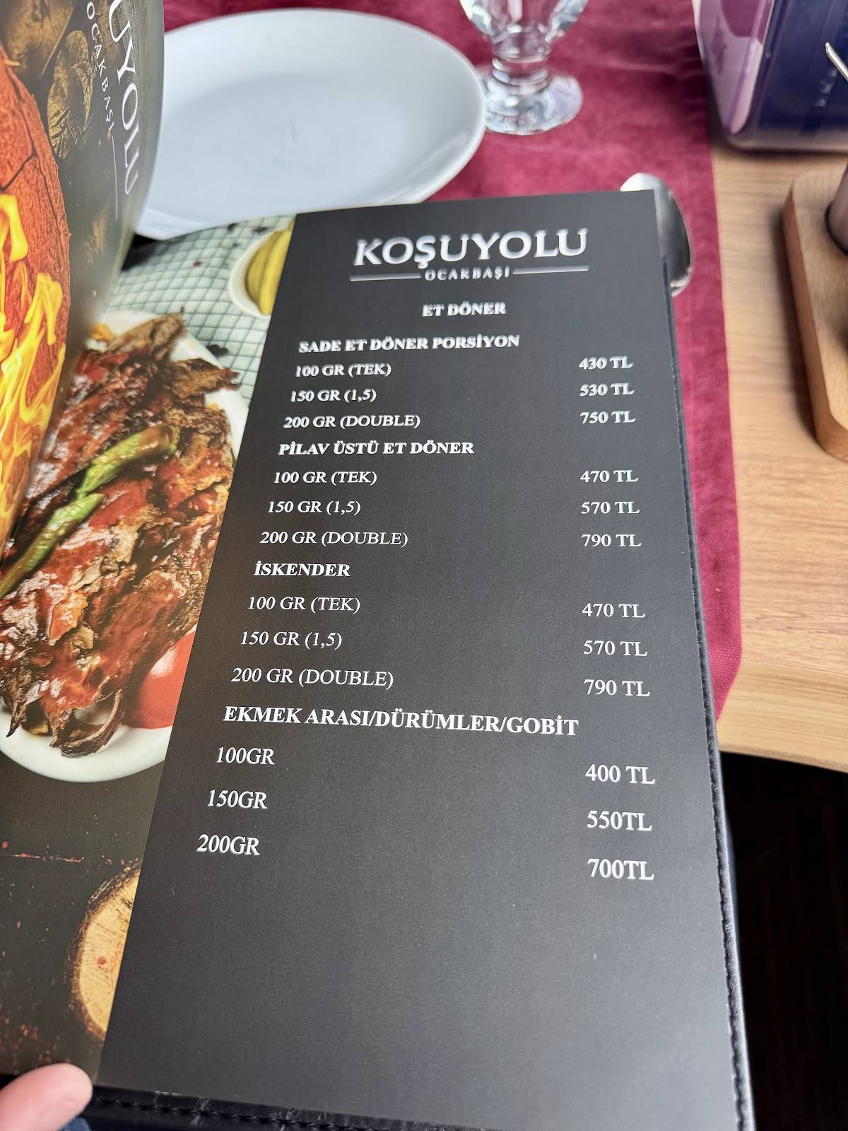 Koşuyolu Ocakbaşı меню