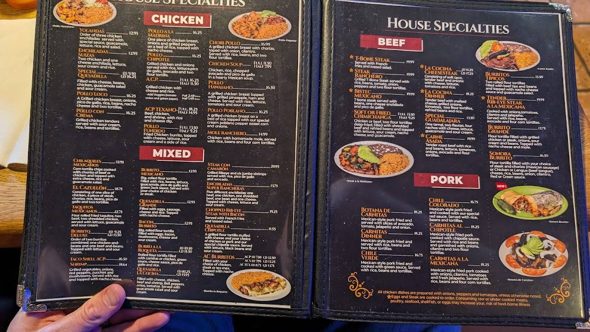 La Cocina Mexican Restaurant Roxboro #4 меню