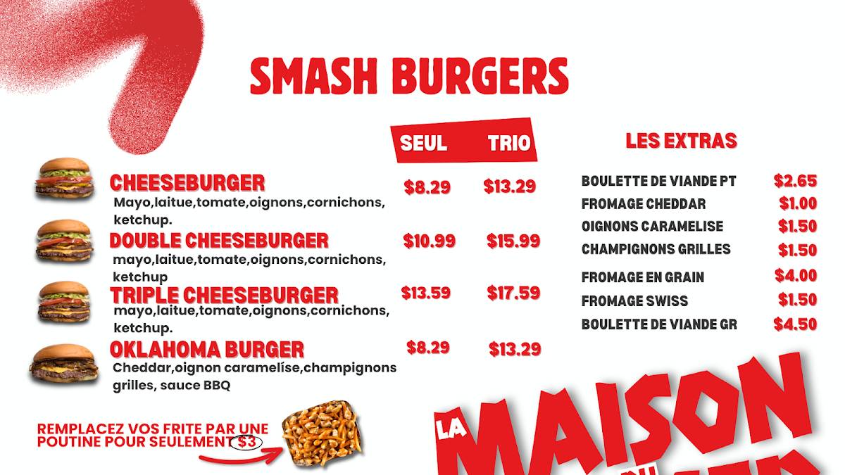 La Maison Du Burger Double stack меню