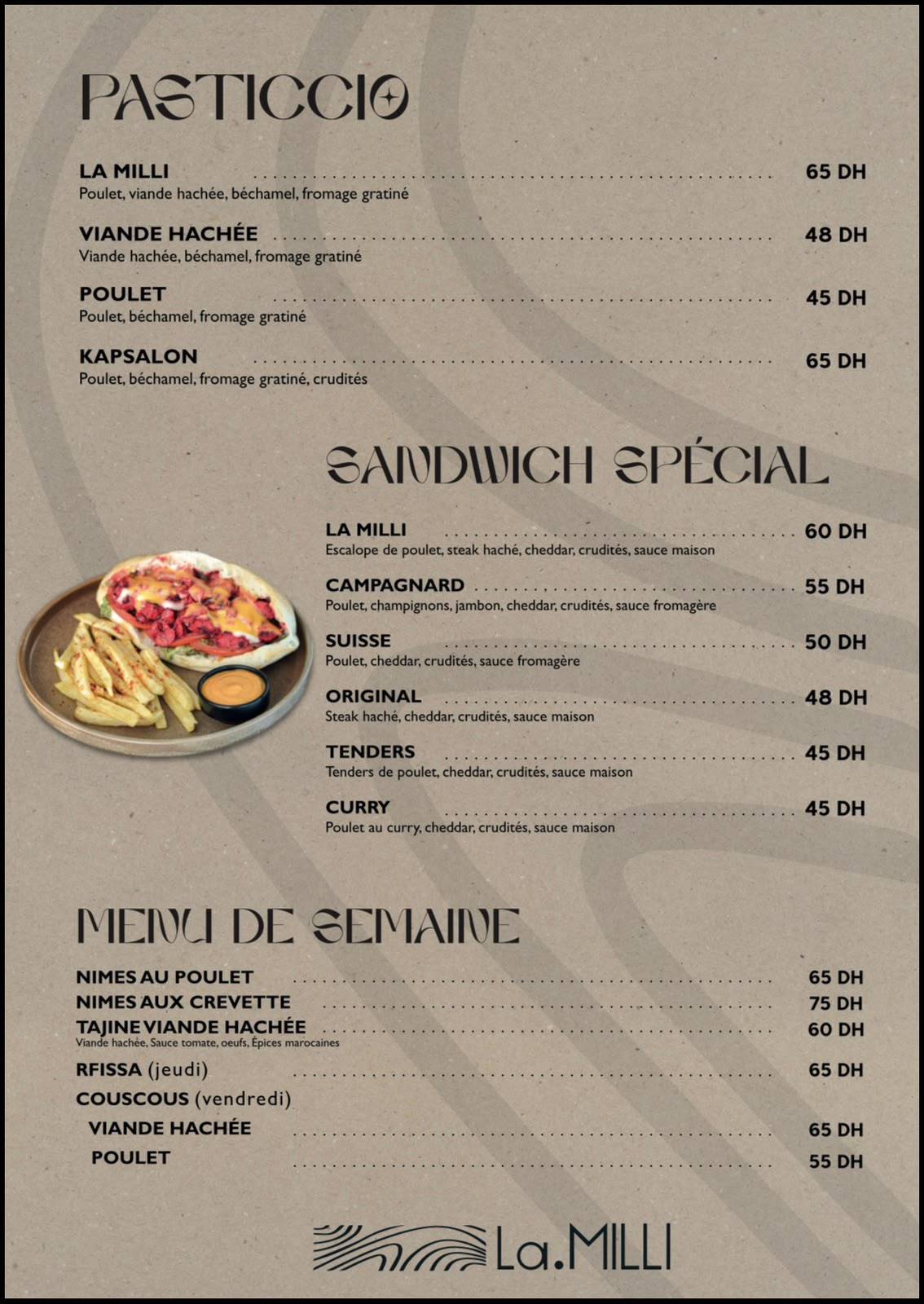 La.Milli : Café & Restaurant меню