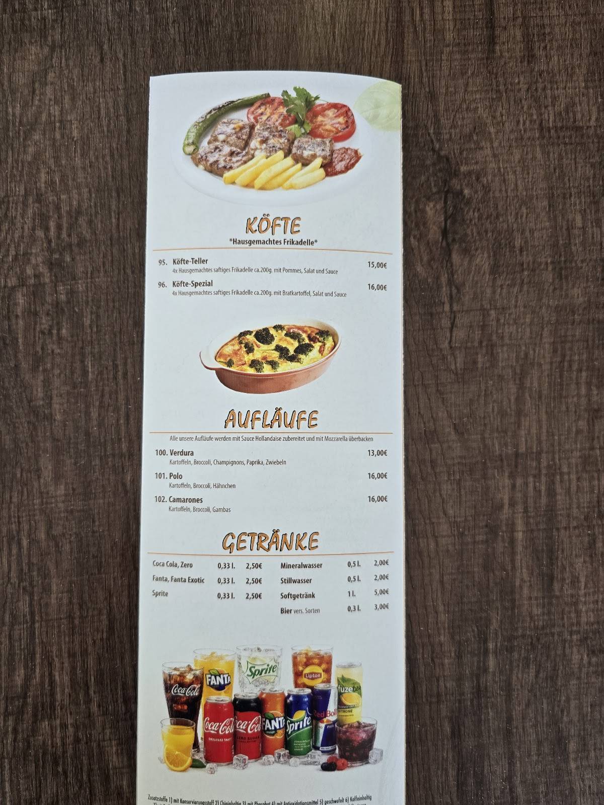 La Napoli меню