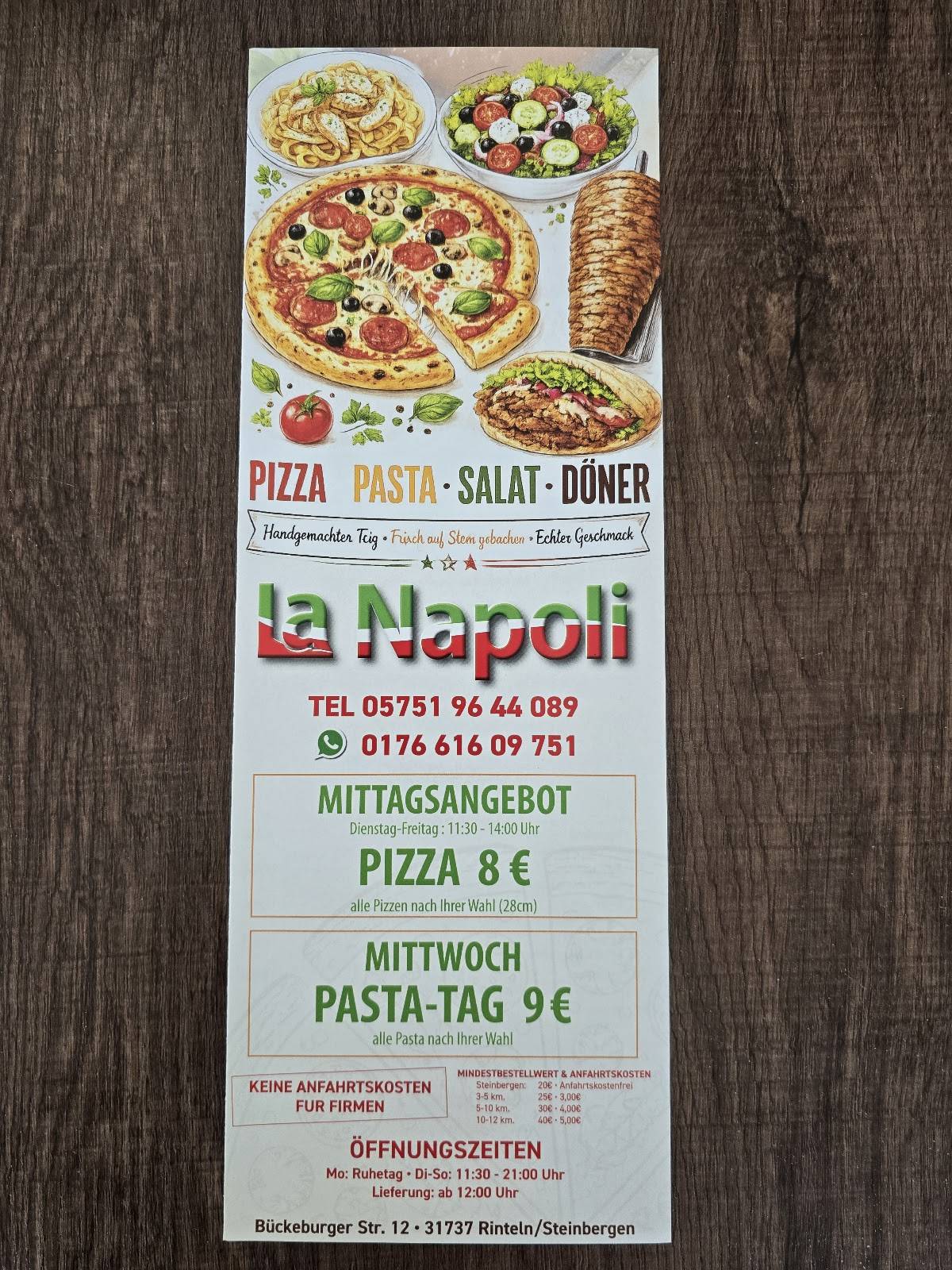 La Napoli меню