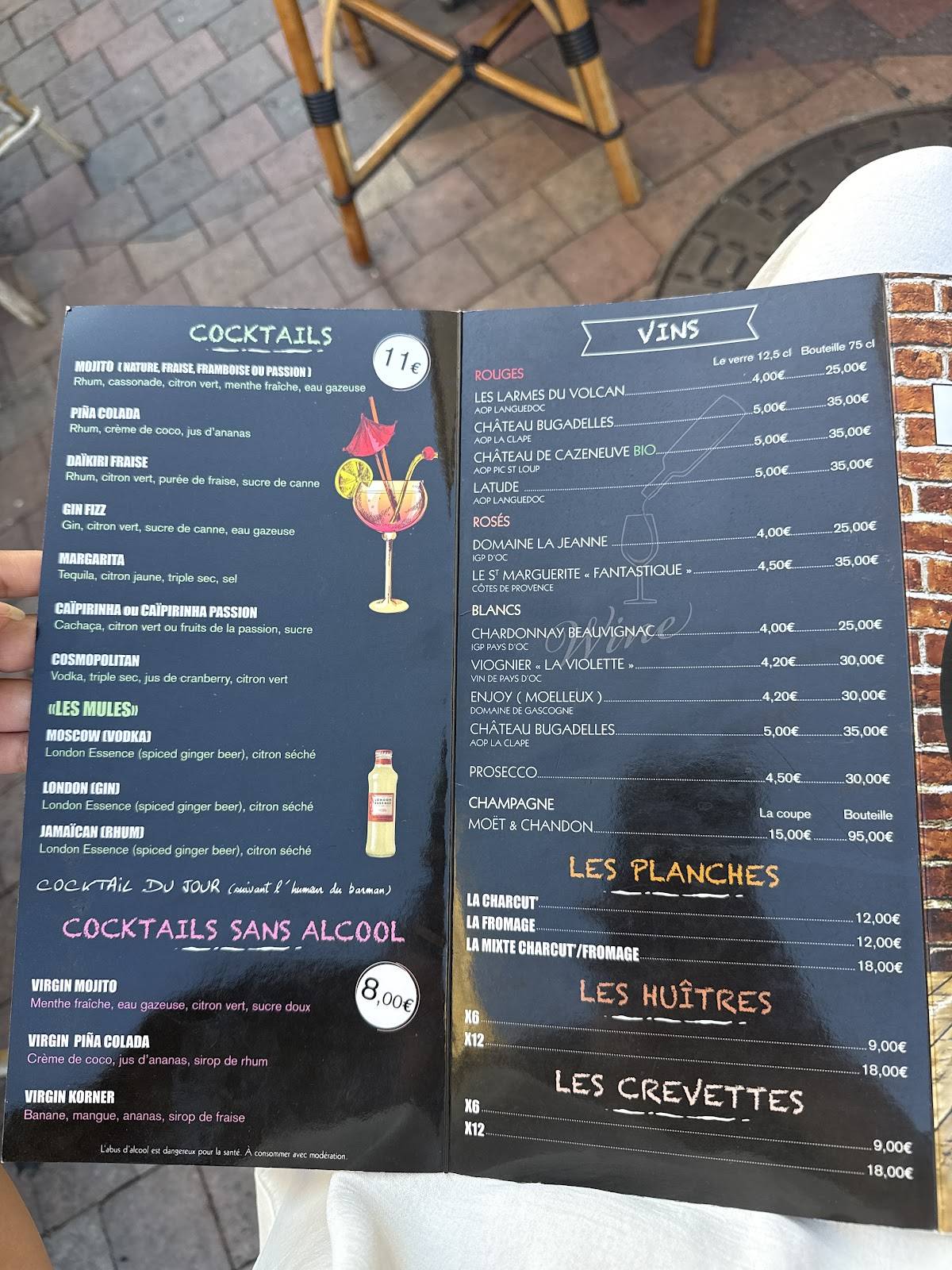 Le Korner меню