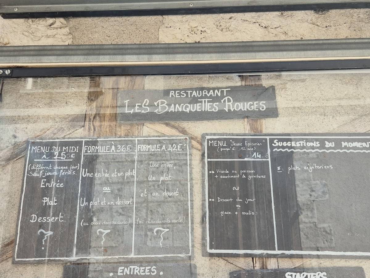Les Banquettes Rouges меню