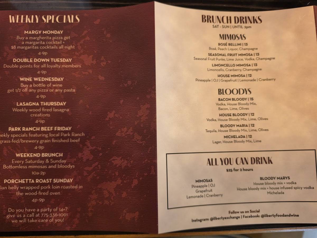Liberty Food меню