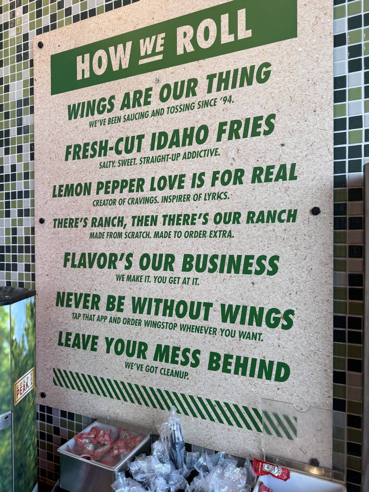Wingstop меню