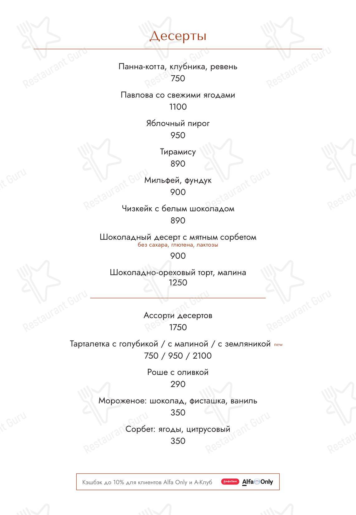 Коктейльная карта ресторана Londri
