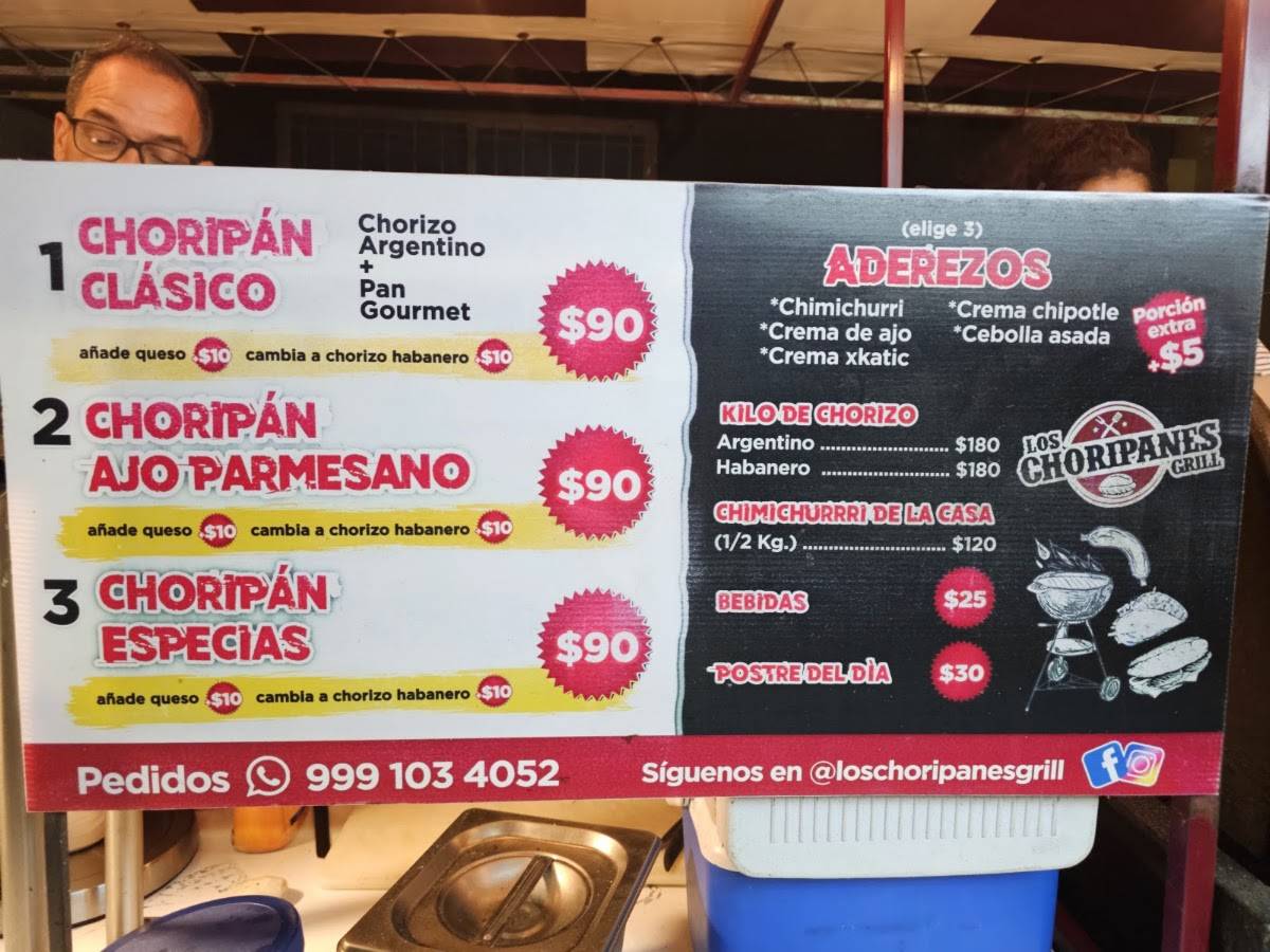 Los Choripanes Grill Cd Caucel меню