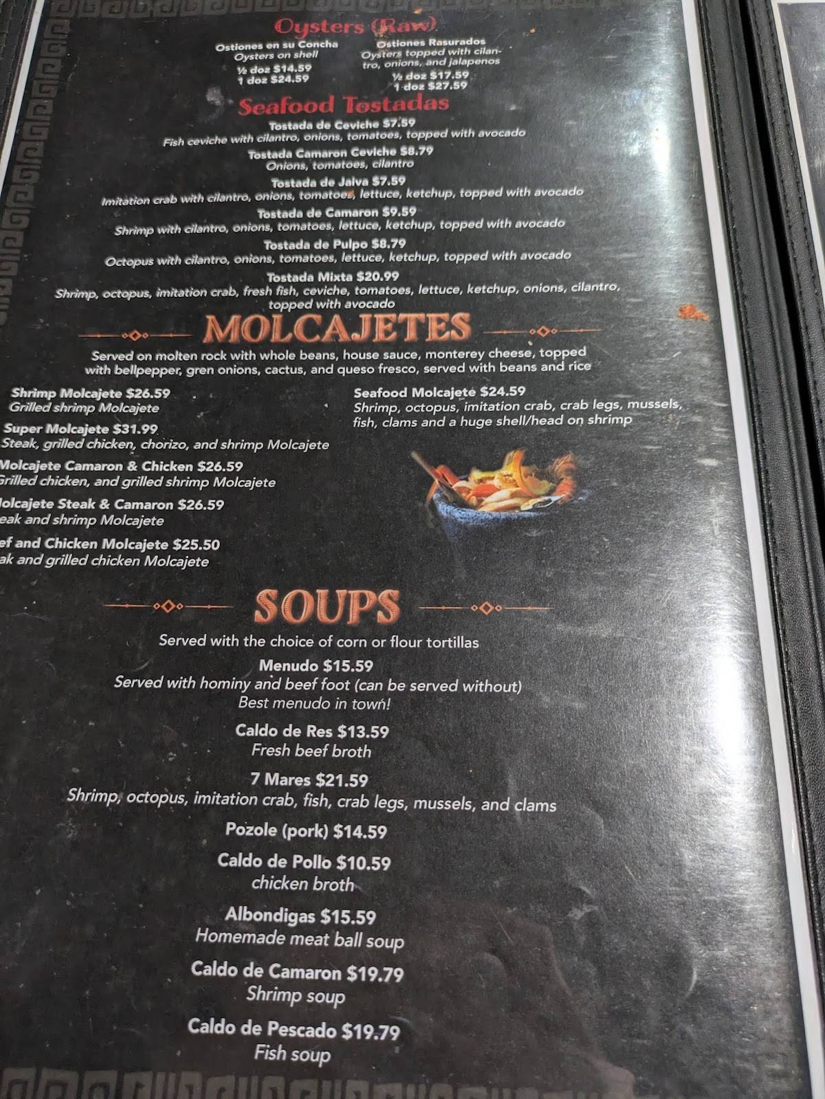 Los Panchos Mexican Seafood меню