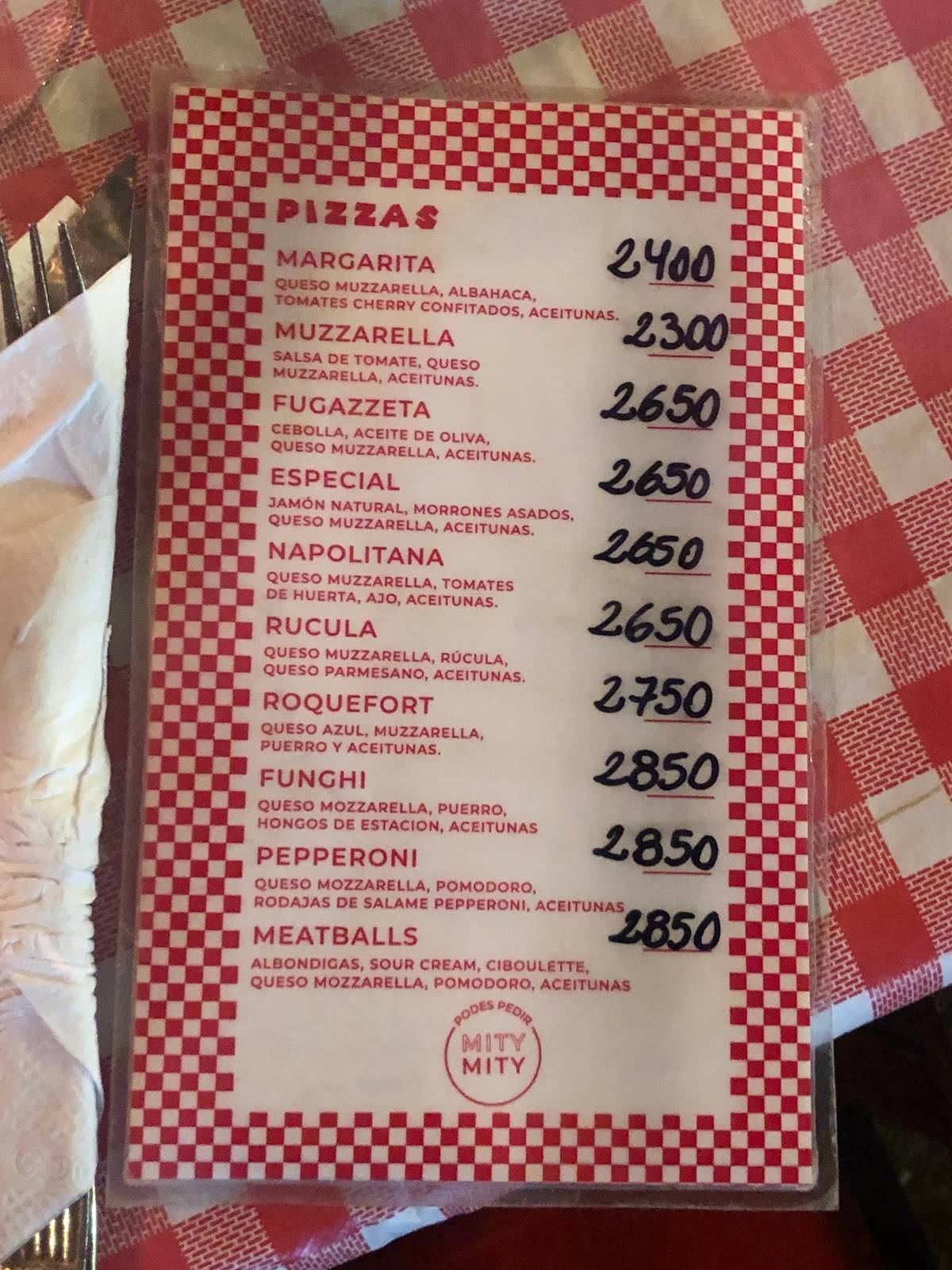 Luigi's меню