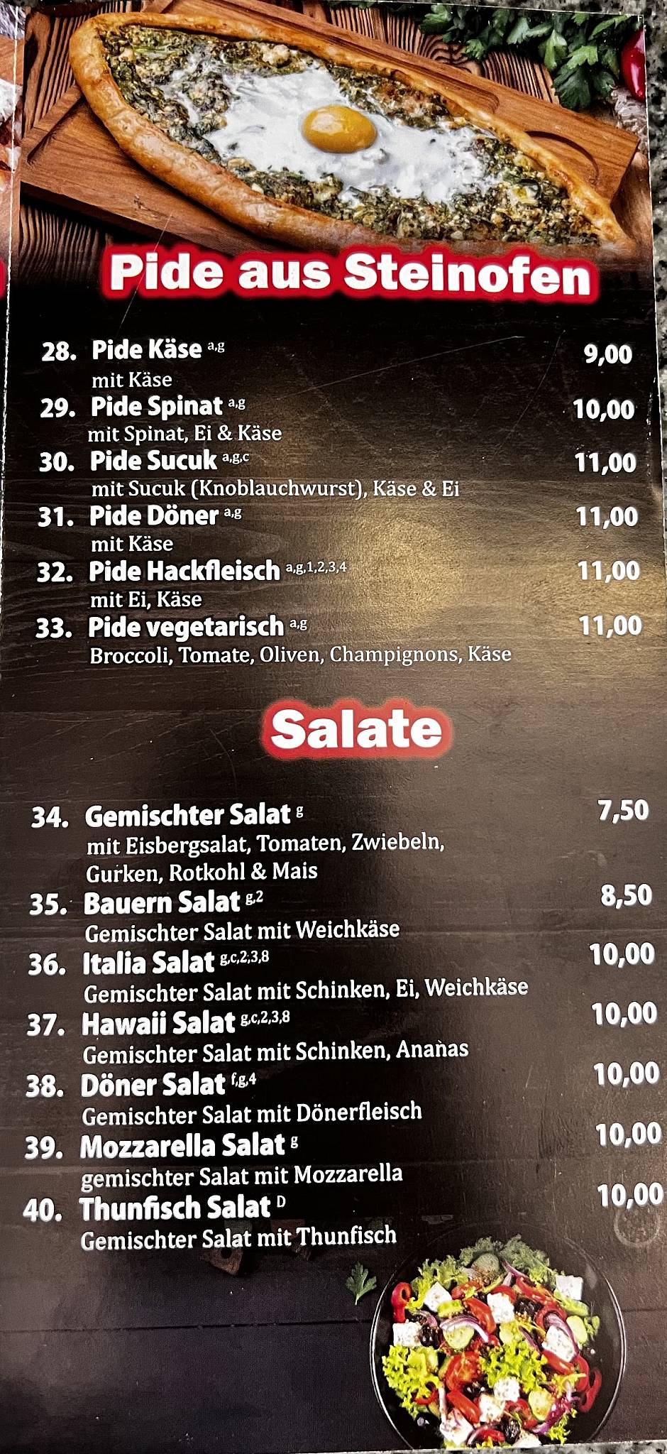 MEMO'S Döner Pizza Haus меню