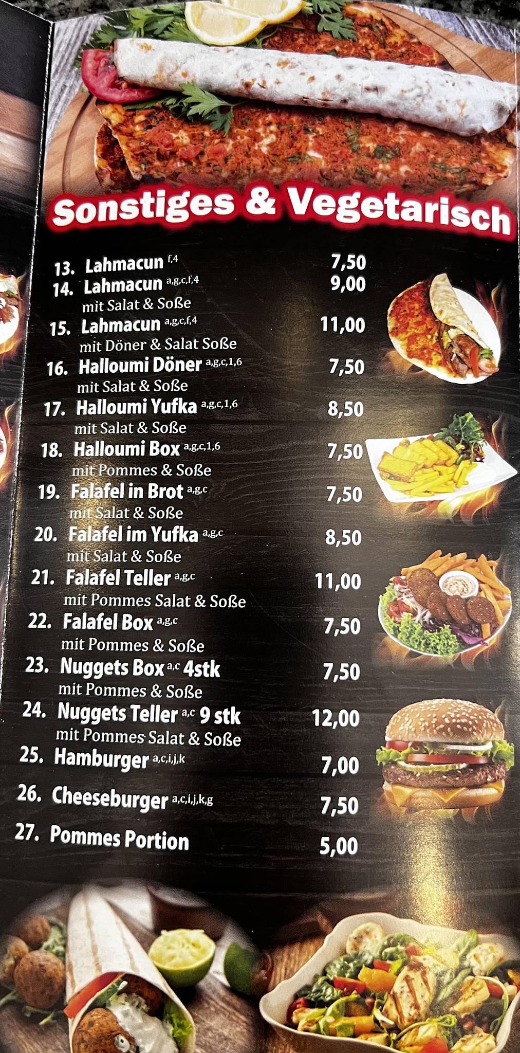 MEMO'S Döner Pizza Haus меню