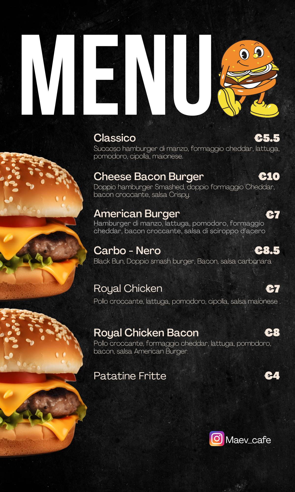 Maev Café меню