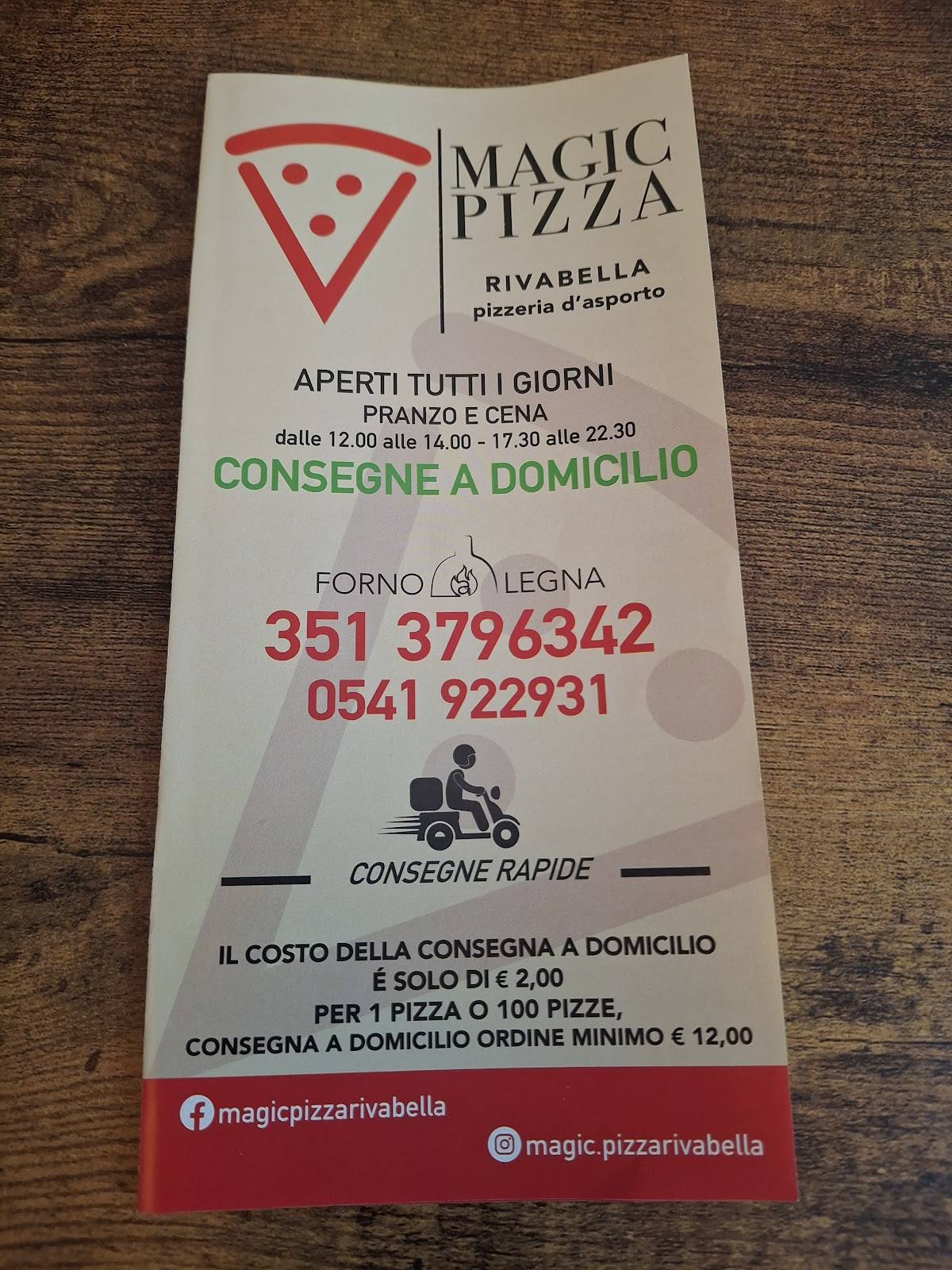 Magic Pizza меню