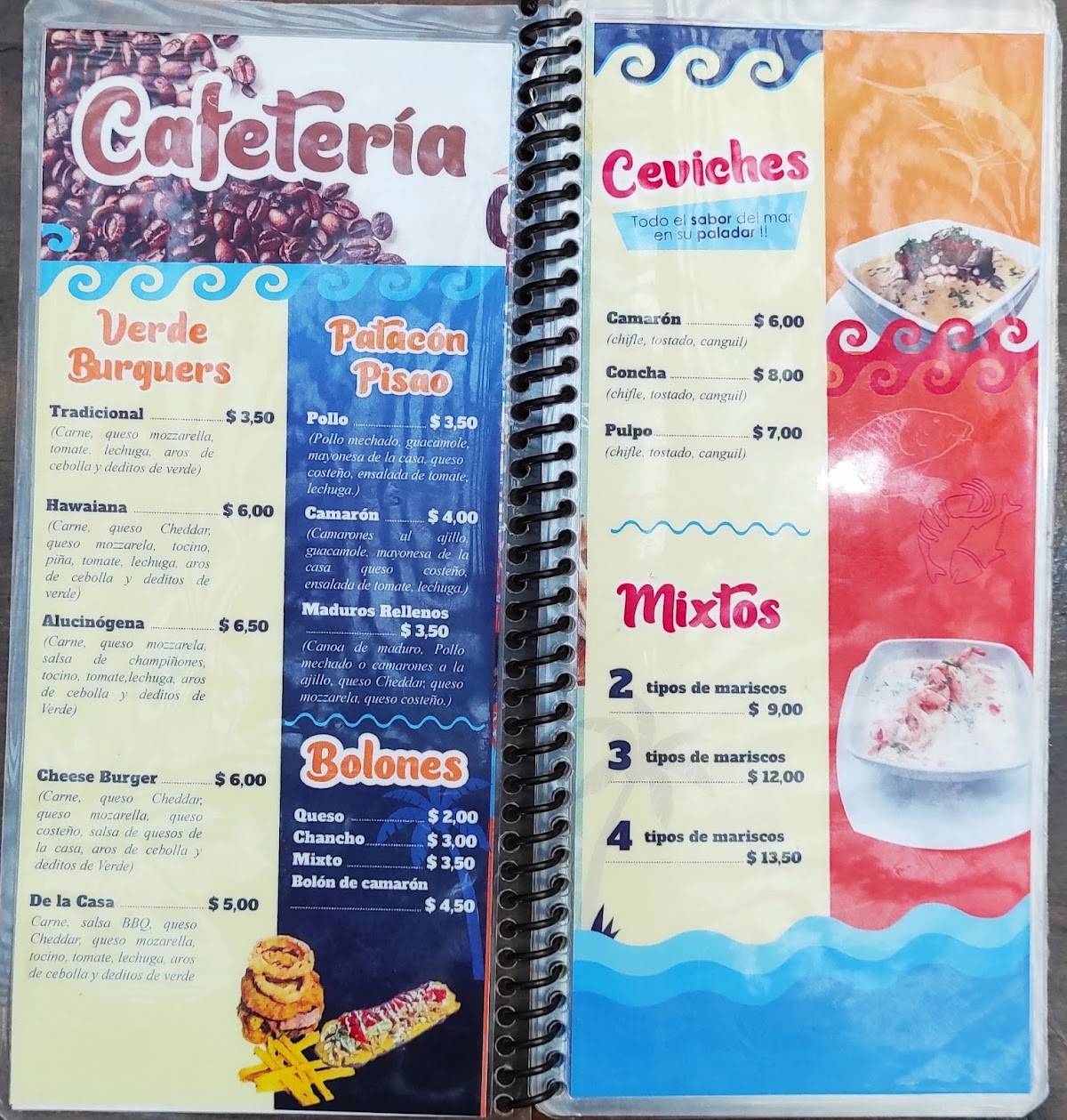 Mar y Sabor Riobamba меню
