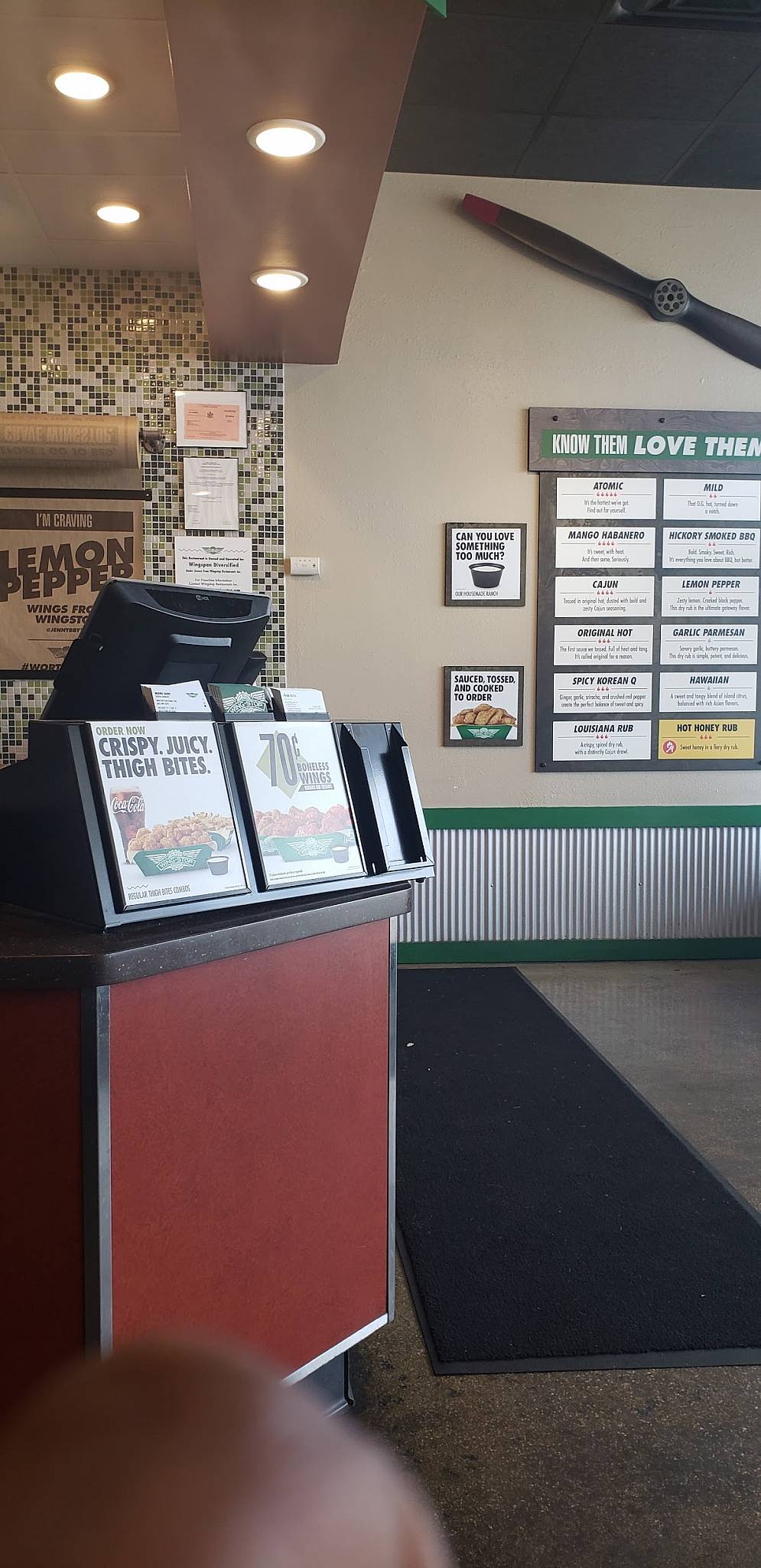 Wingstop меню
