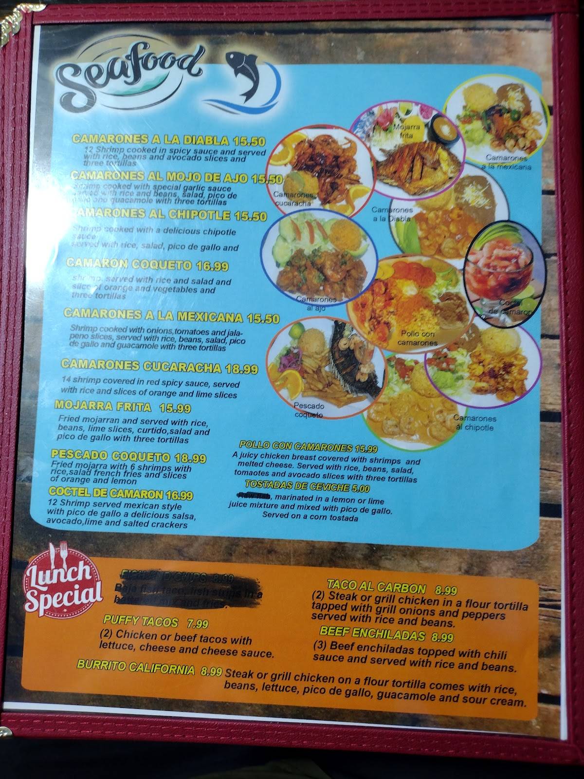 Milenio Mexican Restaurant меню