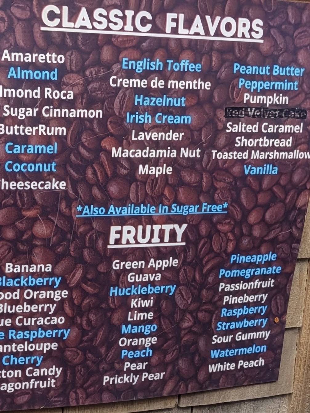 Mocha Motion меню