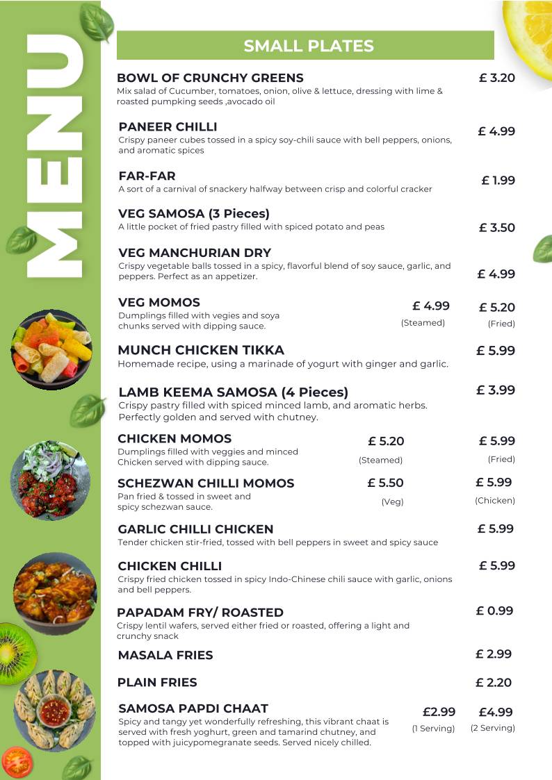 Munch Box меню