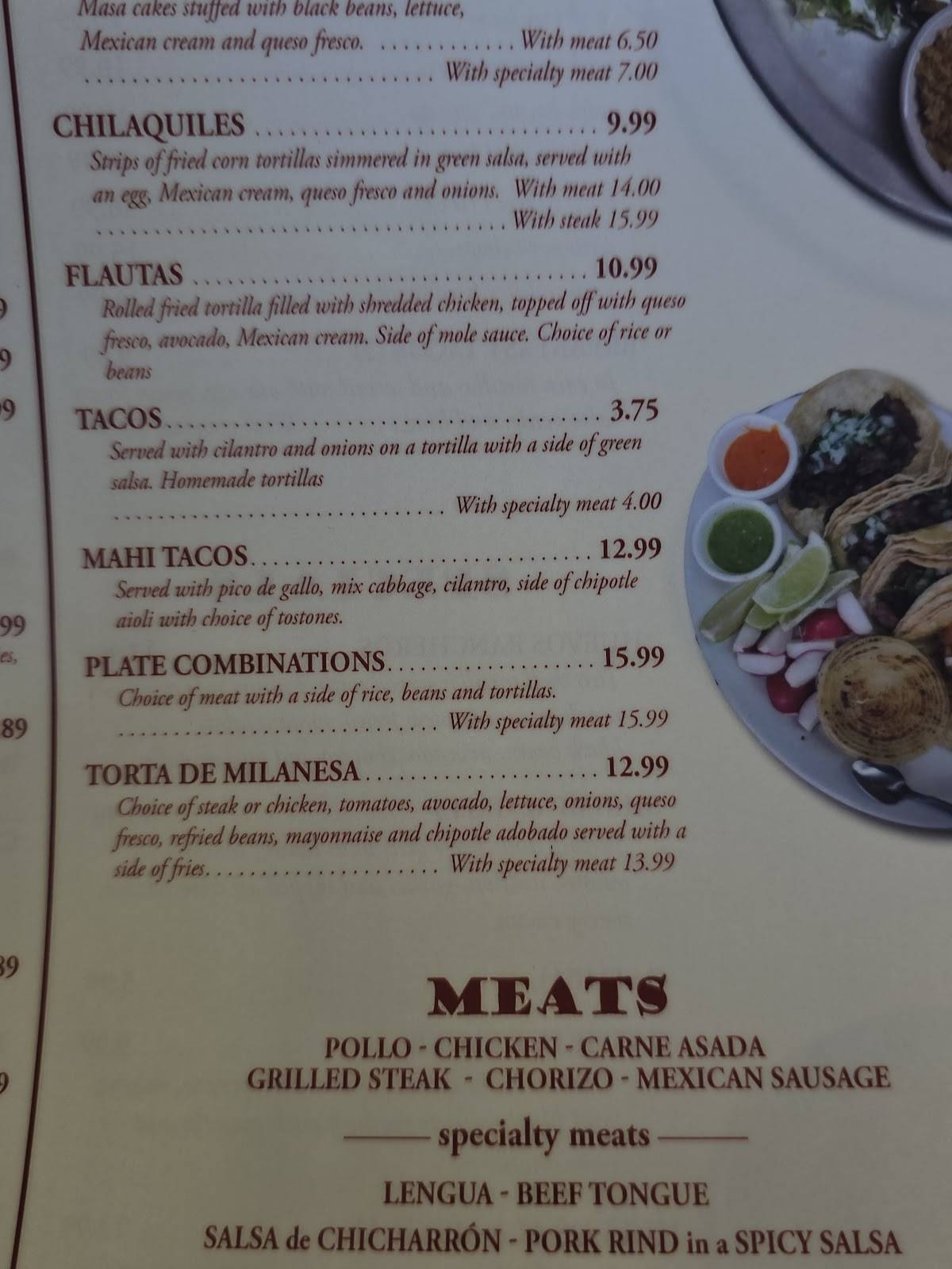 Murphys Restaurant меню