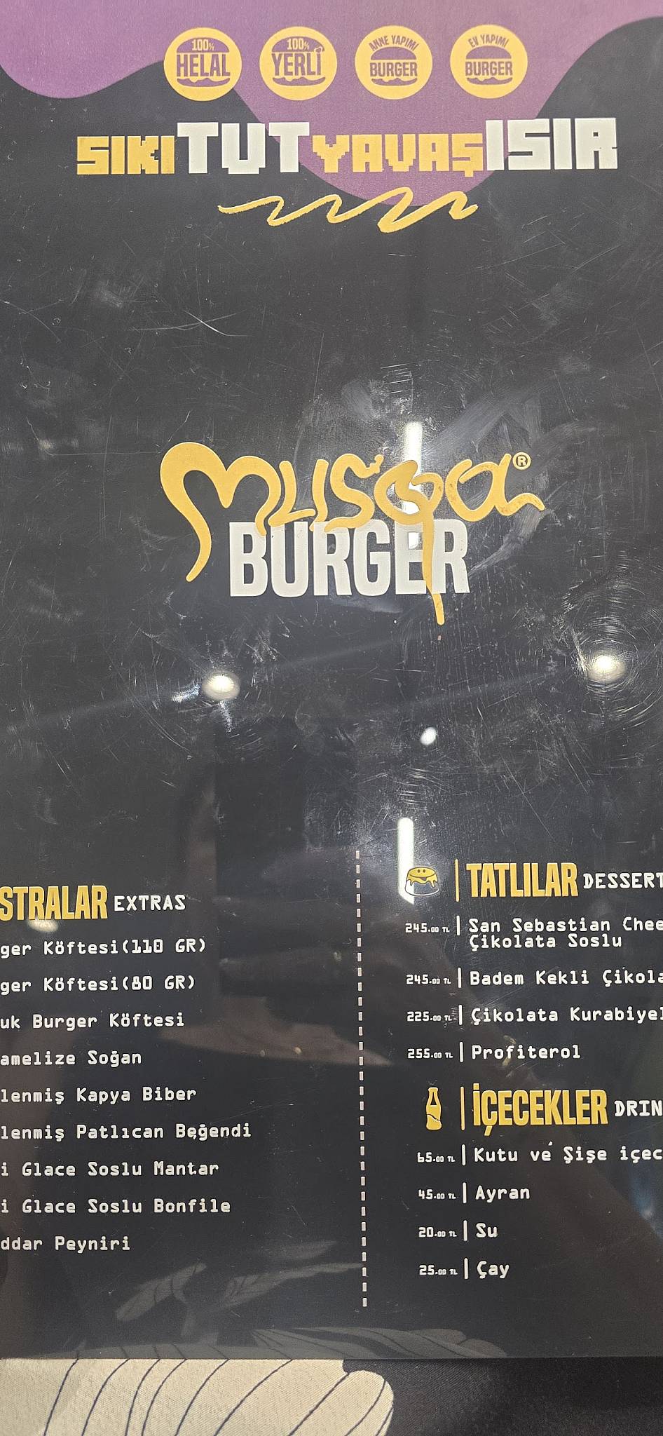 Musqa Burger меню