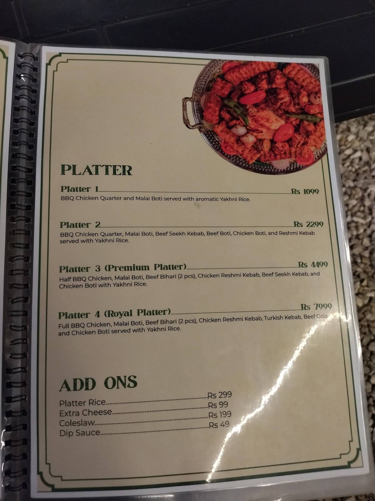 Noosh Restaurant меню