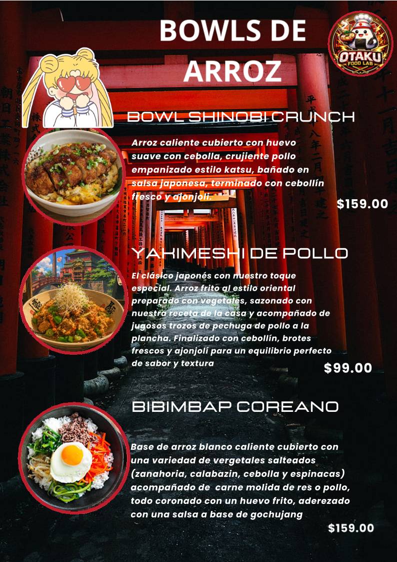 Otaku Food Lab меню