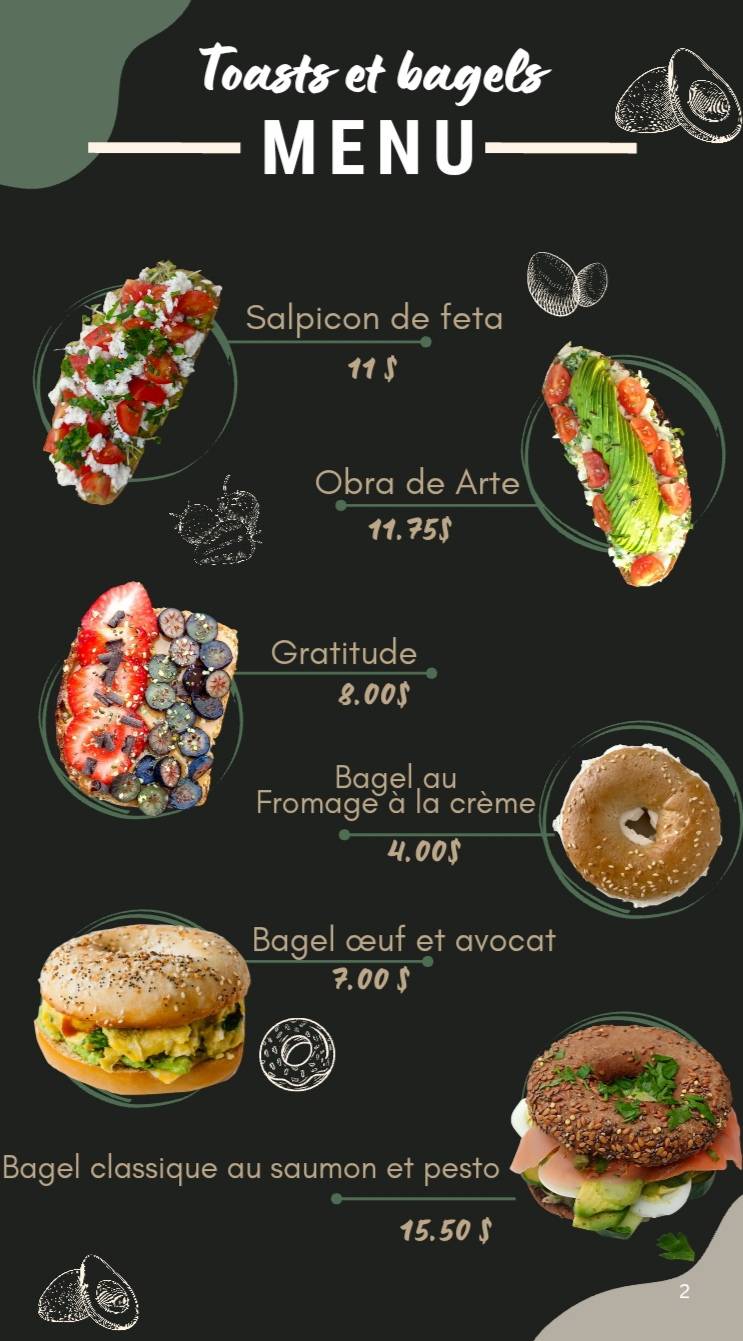 Palépops меню