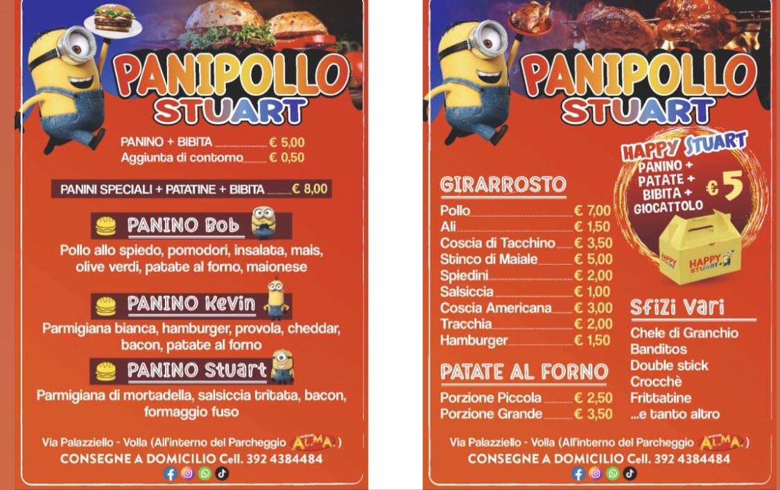 Panipollo Stuart меню