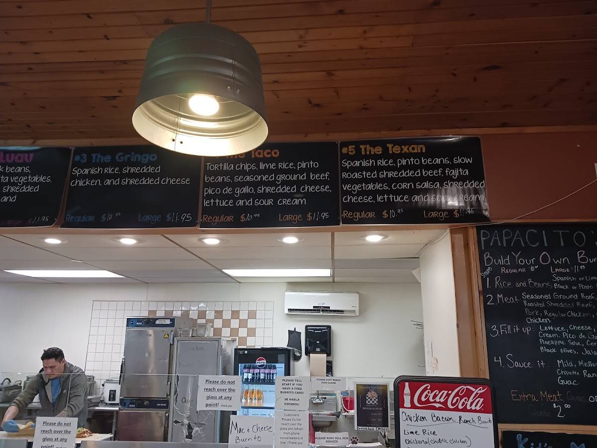 Papacitos Burritos меню