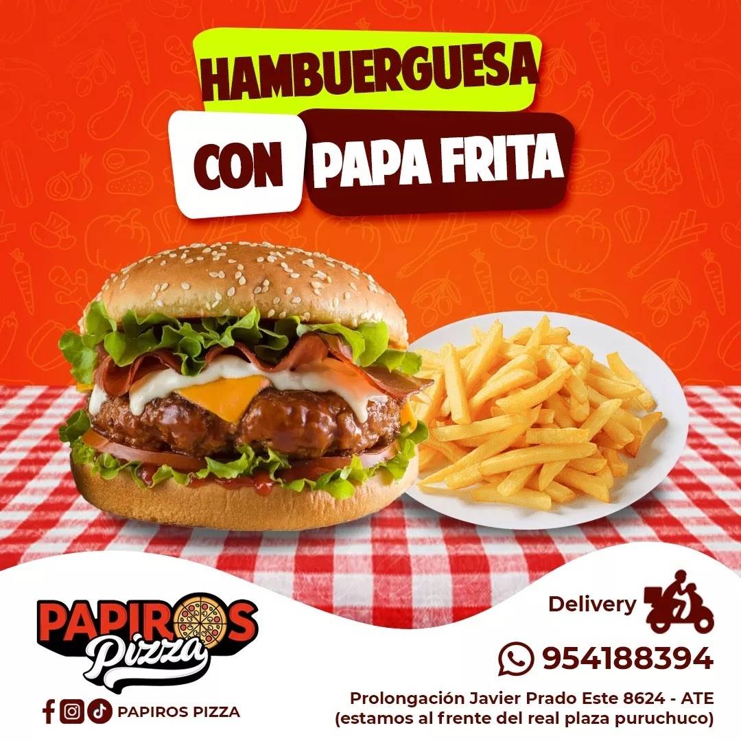 Papiros Pizza меню