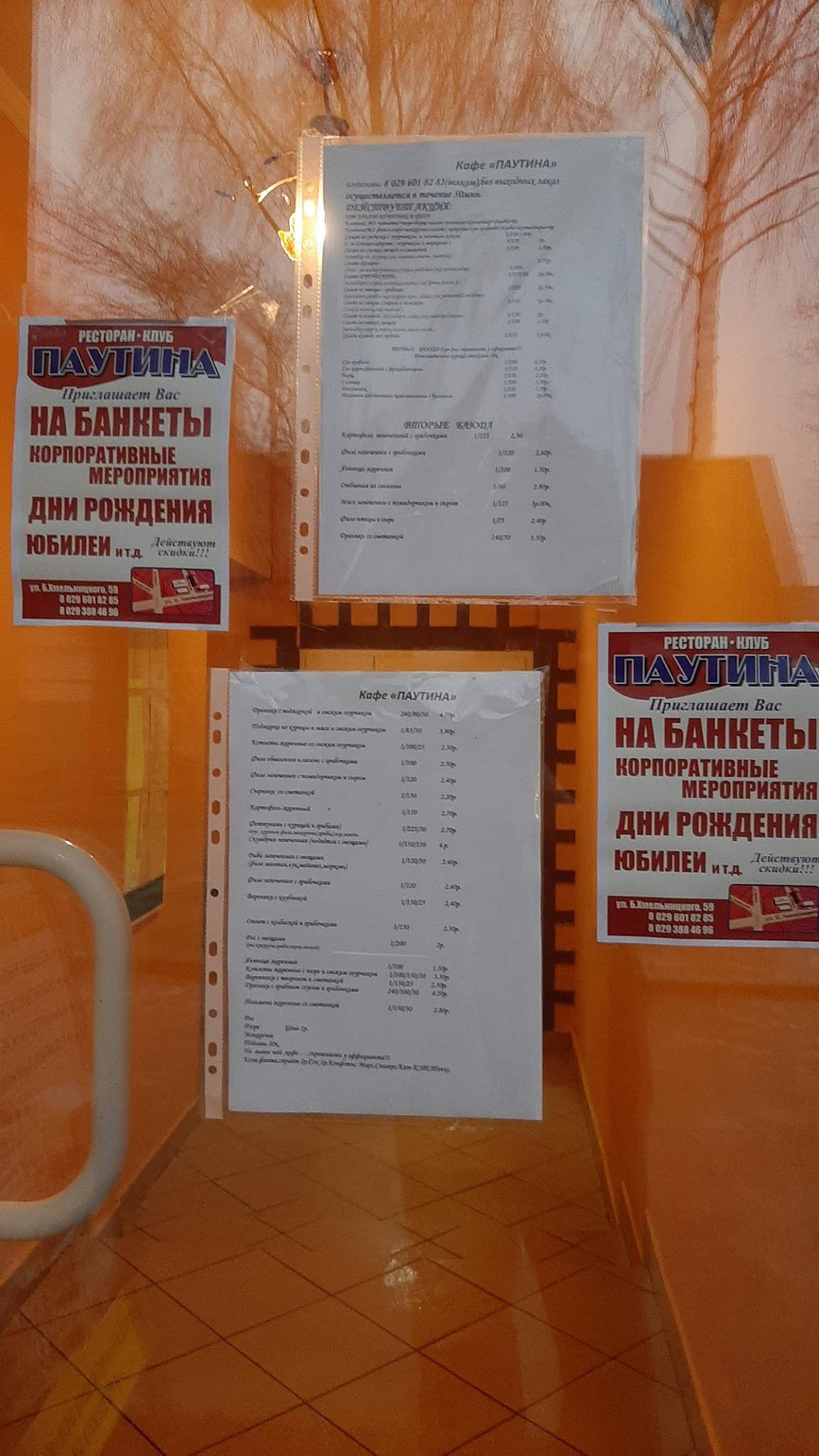Паутина меню