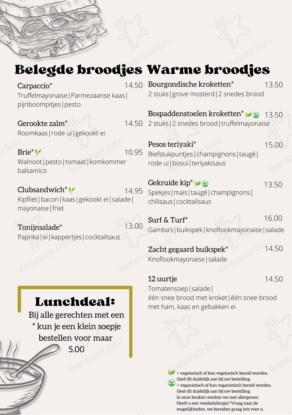 Pesos Food and Drink в Астен - Ночное меню