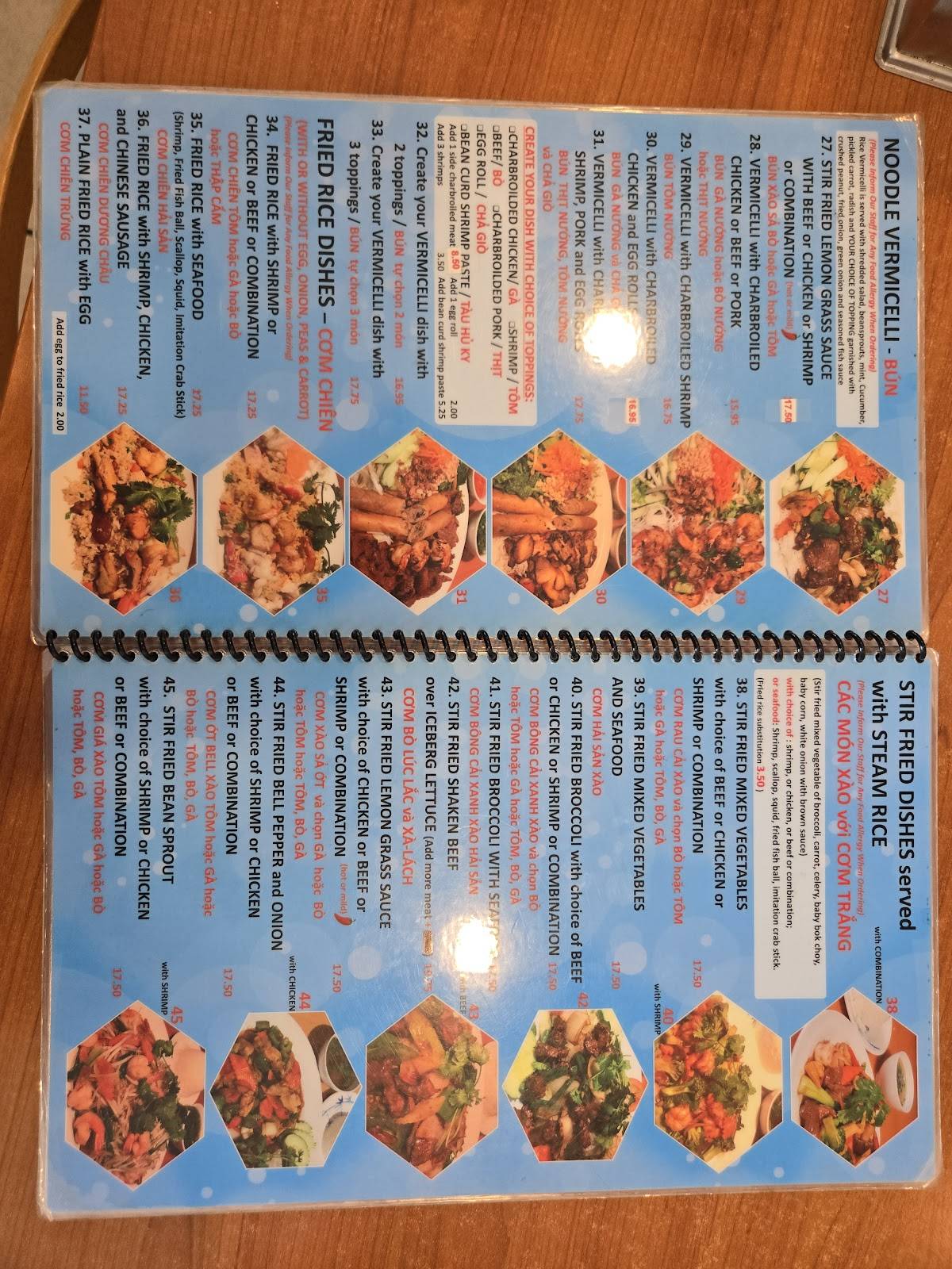 Pho Island Restaurant меню