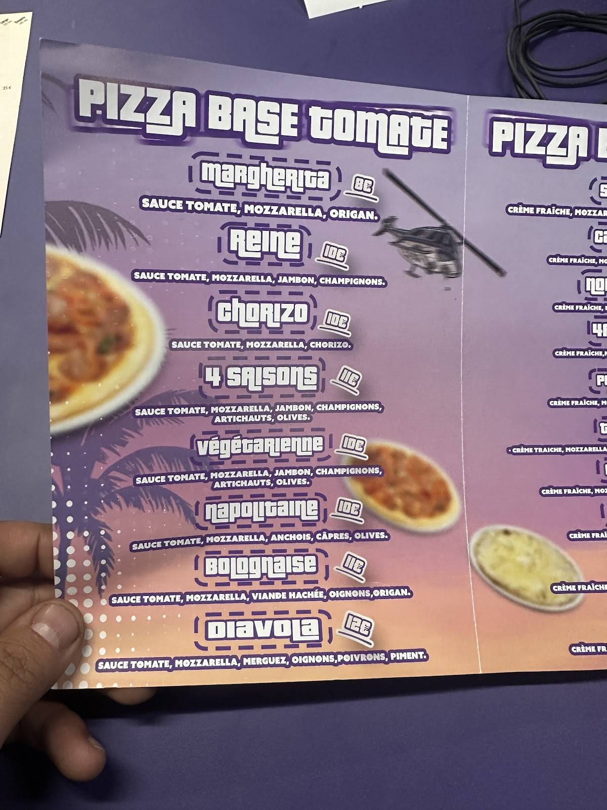 Pizz nine Roussillon меню