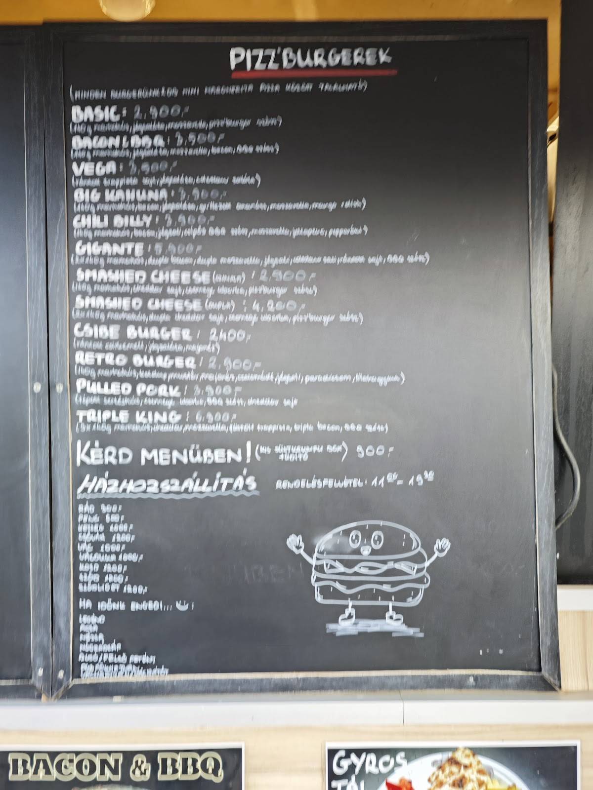 Pizz'Burger Rád меню