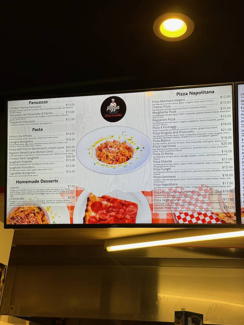 Pizza Di Roma меню