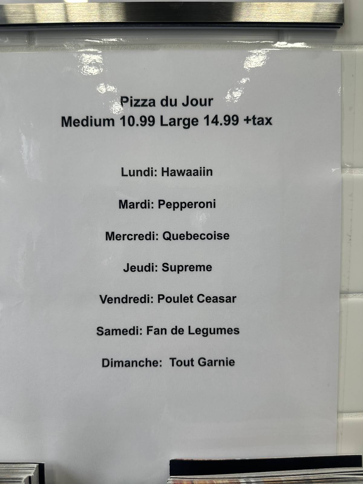 Pizza Hut меню