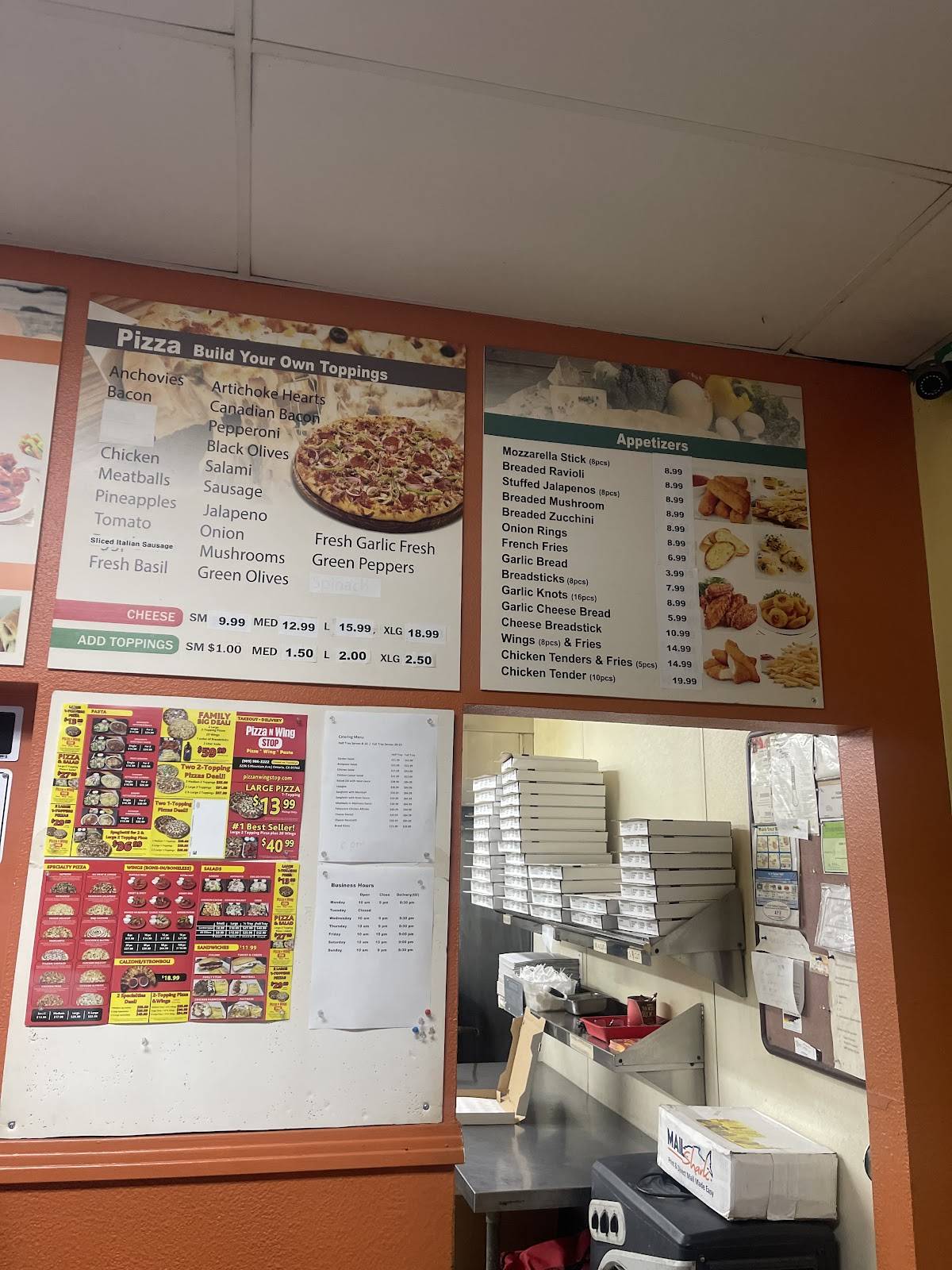 Pizza N Wing Stop меню