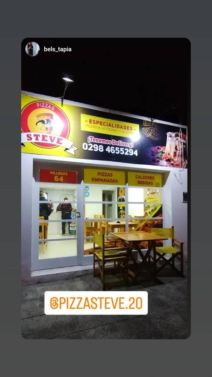 Pizzas Steve меню