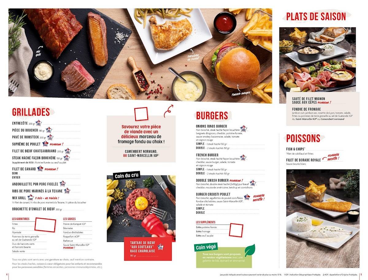 Restaurant Poivre Rouge Restaurant Grill меню