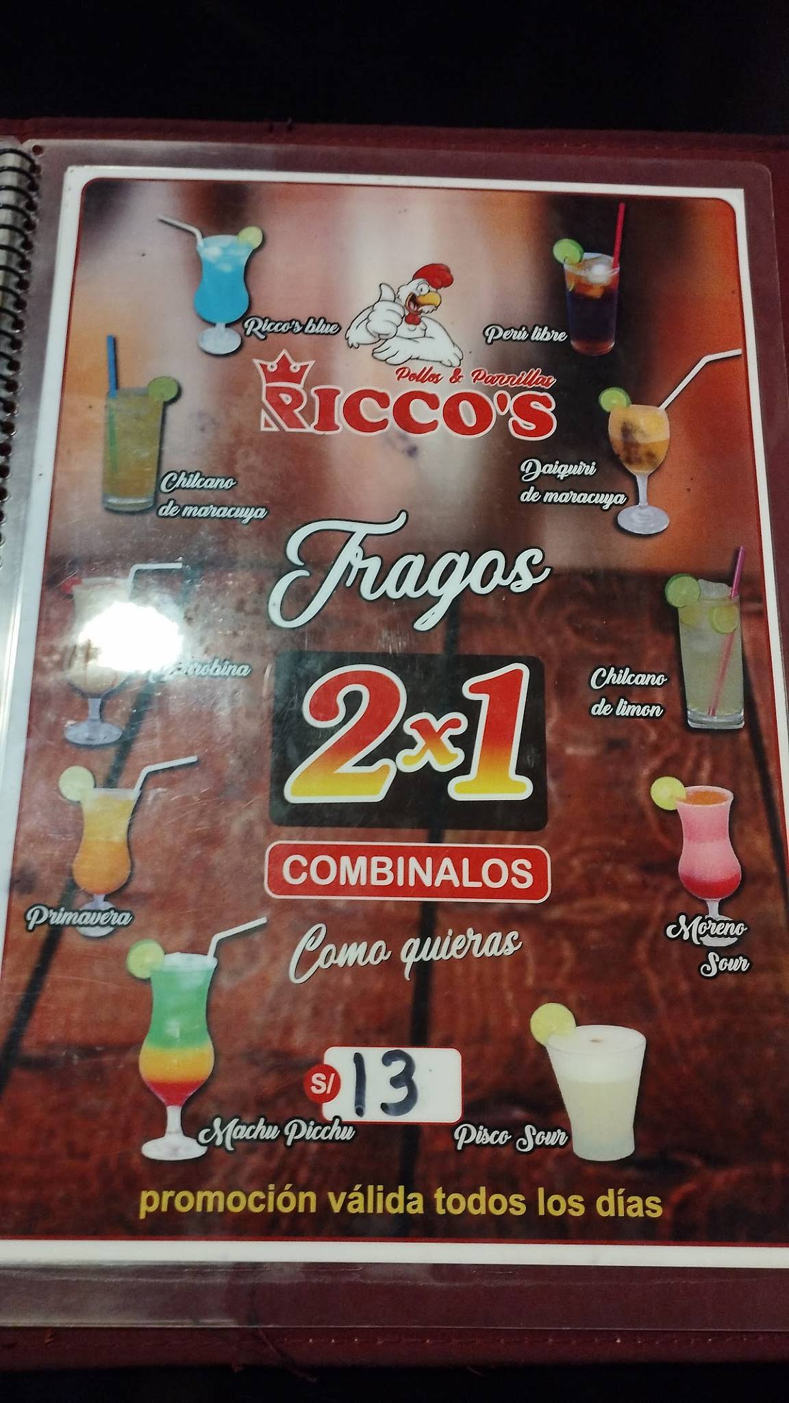 Pollos y Parrillas Ricco's - Wilson меню