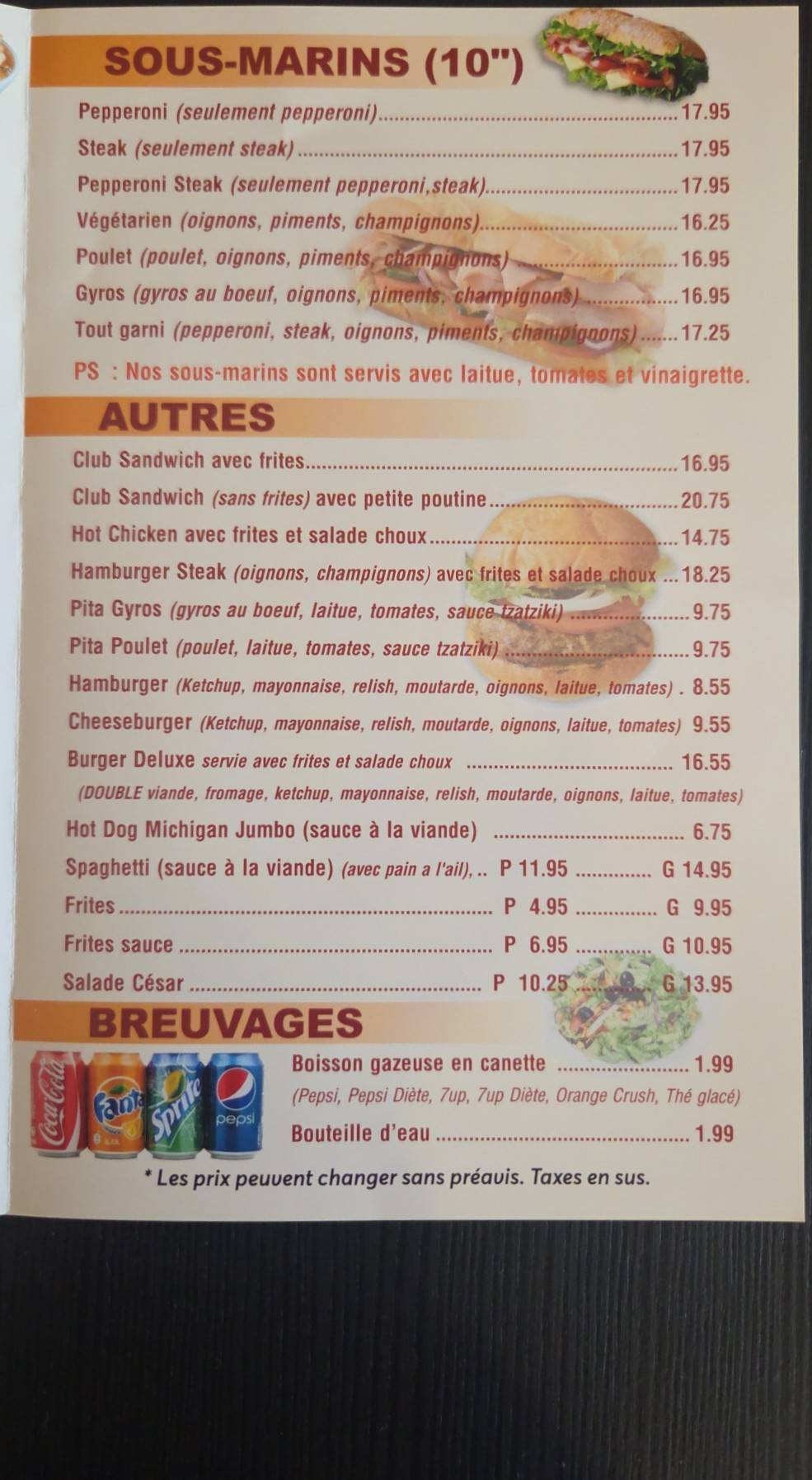 Poutine express меню