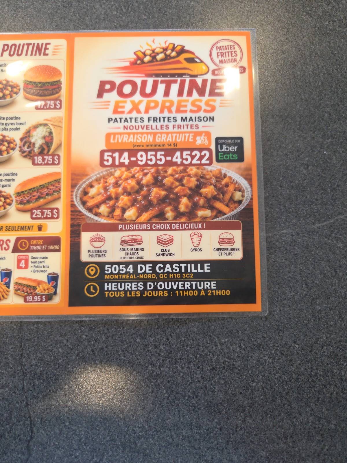 Poutine express меню