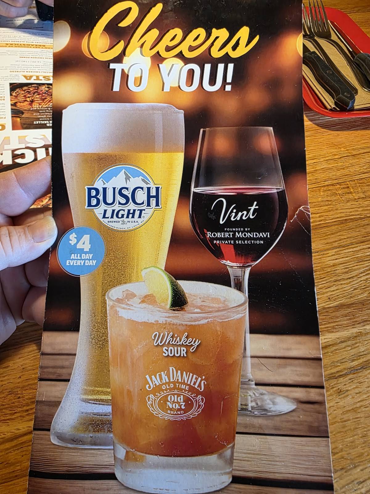 Applebee's Grill + Bar меню