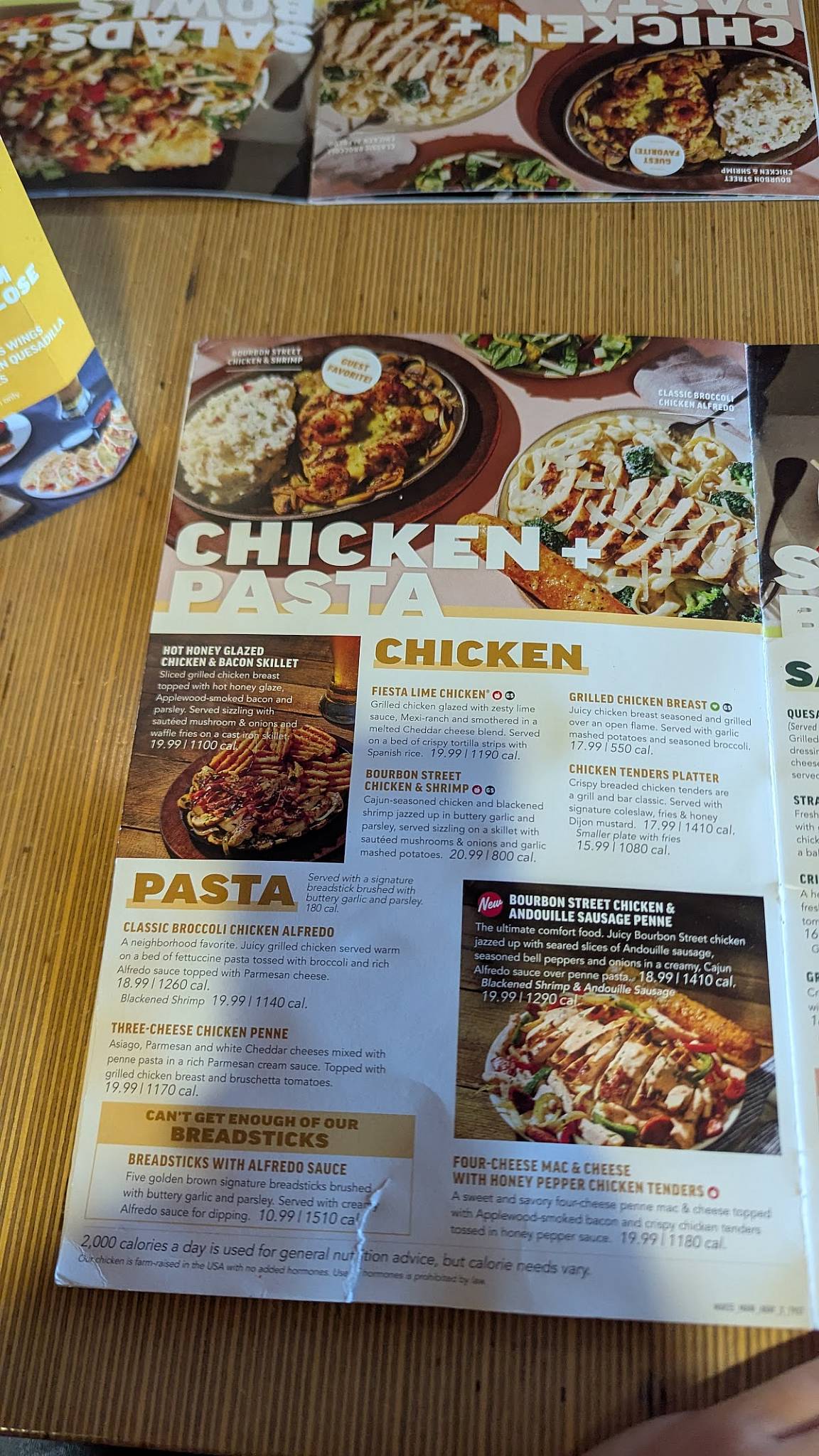 Applebee's Grill + Bar меню