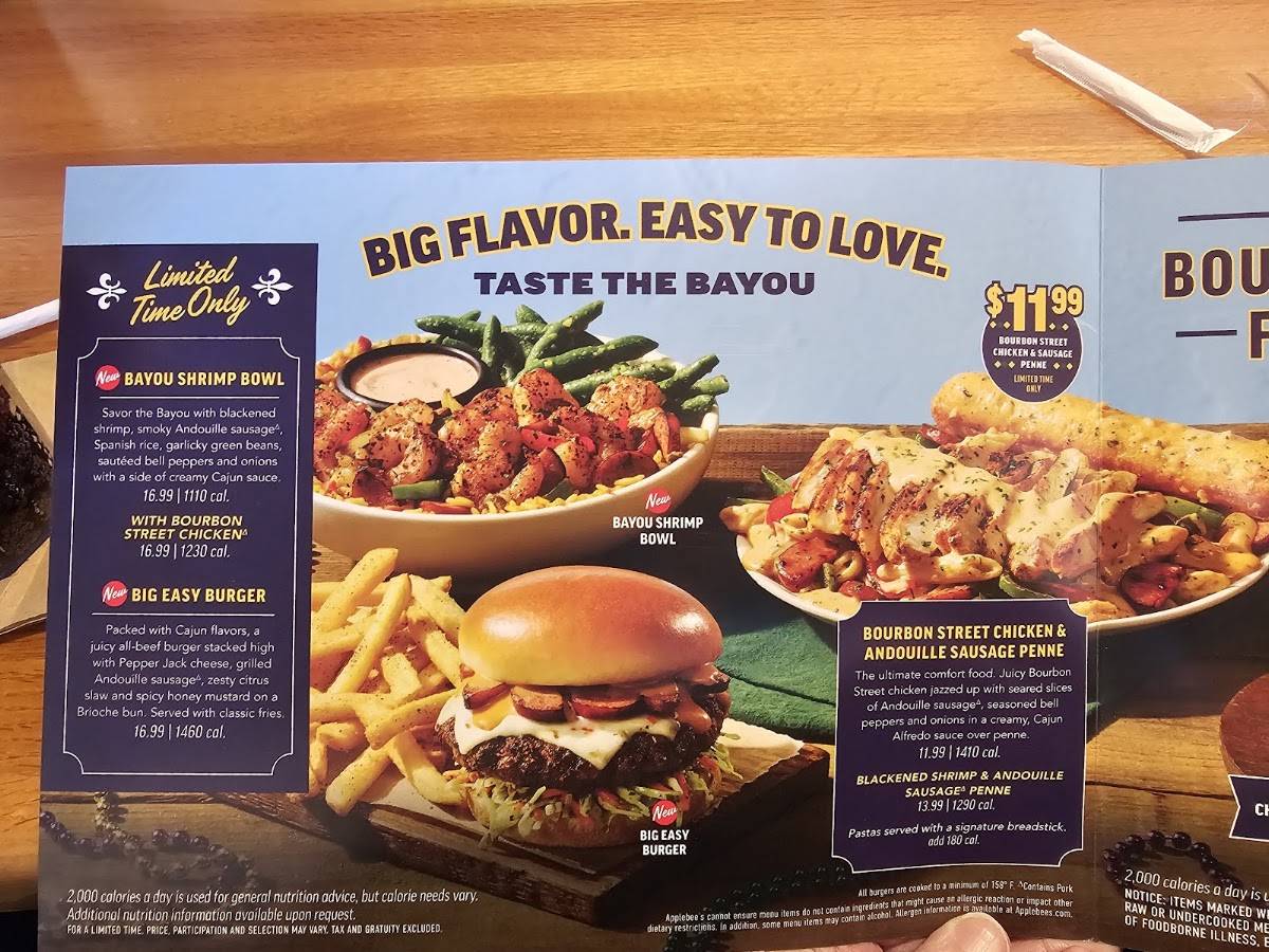Applebee's Grill + Bar меню